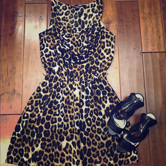 Express Dresses & Skirts - Cheetah print Express dress size medium